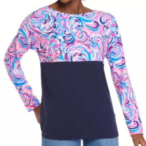 Lilly Pulitzer Tops - FREE With a Purchase Colorful Swirl Long Sleeve Top